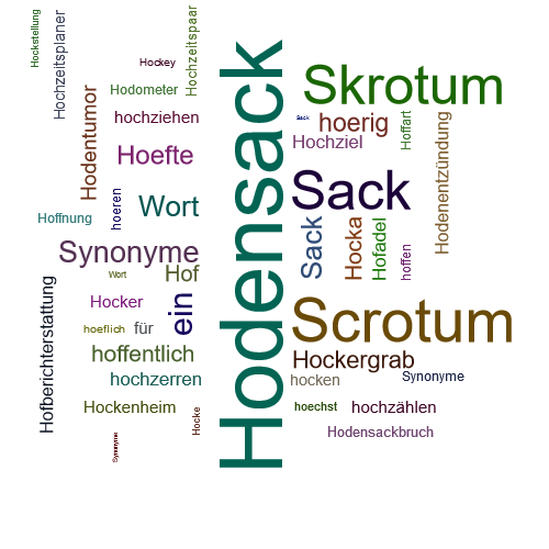 Ein anderes Wort für Hodensack - Synonym Hodensack