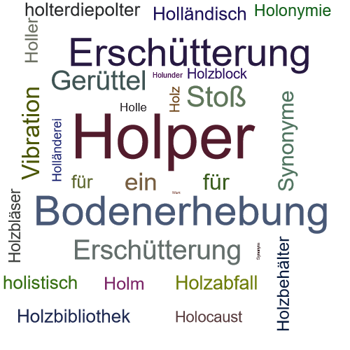Ein anderes Wort für Holper - Synonym Holper