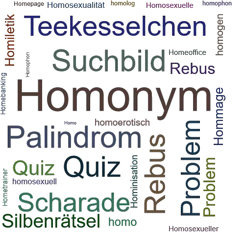 Ein anderes Wort für Homonym - Synonym Homonym