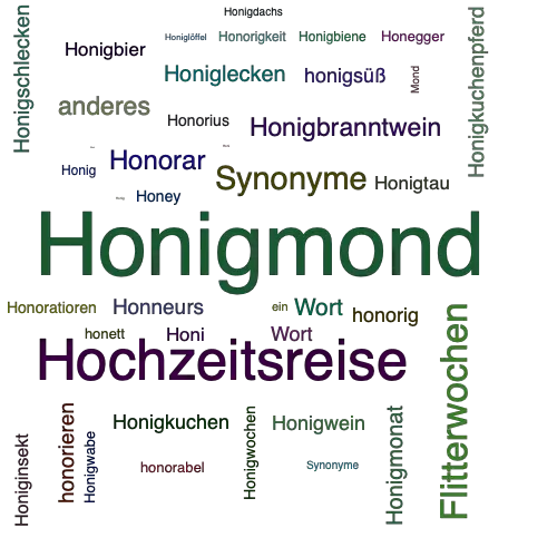 Ein anderes Wort für Honigmond - Synonym Honigmond