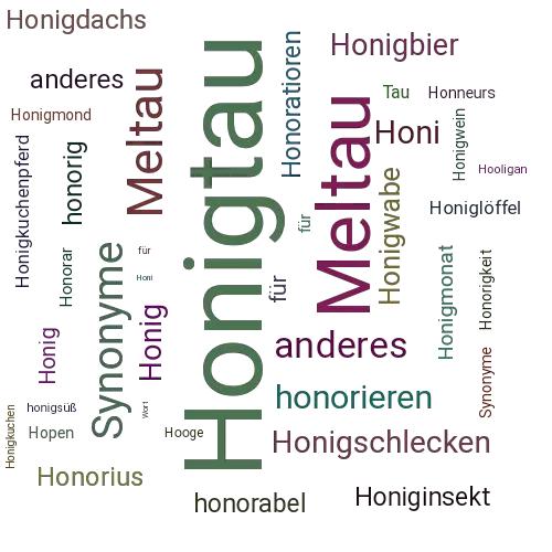 Ein anderes Wort für Honigtau - Synonym Honigtau