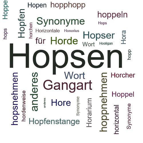 Ein anderes Wort für Hopsen - Synonym Hopsen