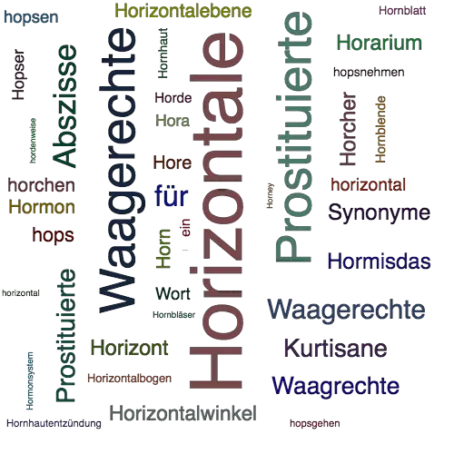 Ein anderes Wort für Horizontale - Synonym Horizontale