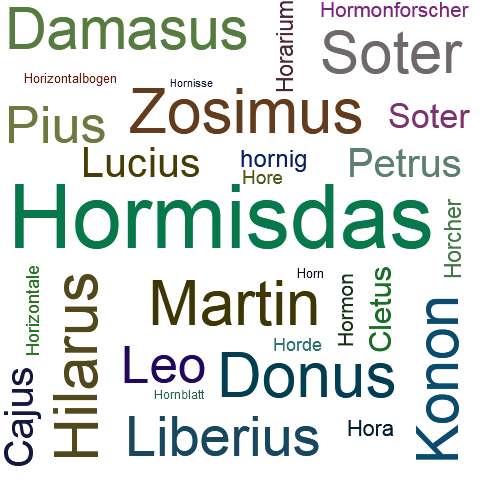 Ein anderes Wort für Hormisdas - Synonym Hormisdas