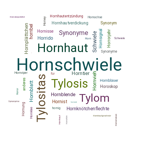 Ein anderes Wort für Hornschwiele - Synonym Hornschwiele