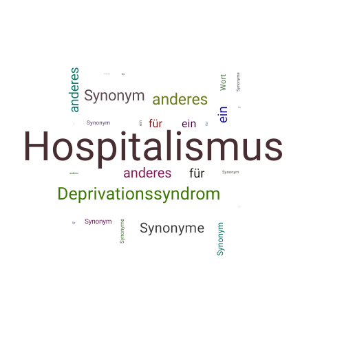 Ein anderes Wort für Hospitalismus - Synonym Hospitalismus