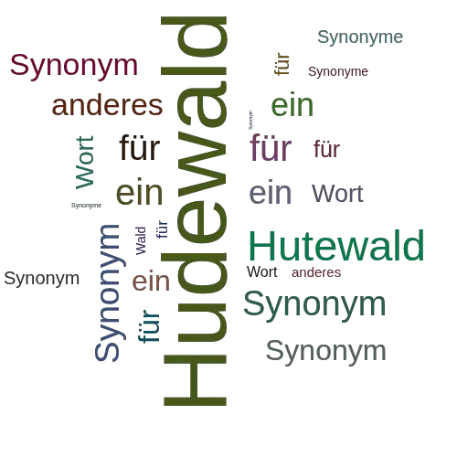 Ein anderes Wort für Hudewald - Synonym Hudewald