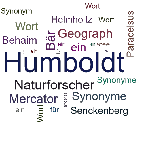 Ein anderes Wort für Humboldt - Synonym Humboldt