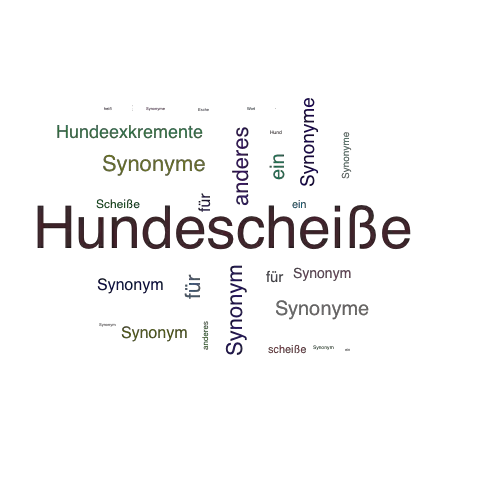 HUNDESCHEIßE SynonymLexikothek • ein anderes Wort für Hundescheiße