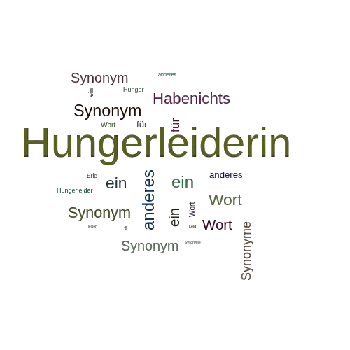 Ein anderes Wort für Hungerleiderin - Synonym Hungerleiderin