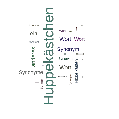 Ein anderes Wort für Huppekästchen - Synonym Huppekästchen