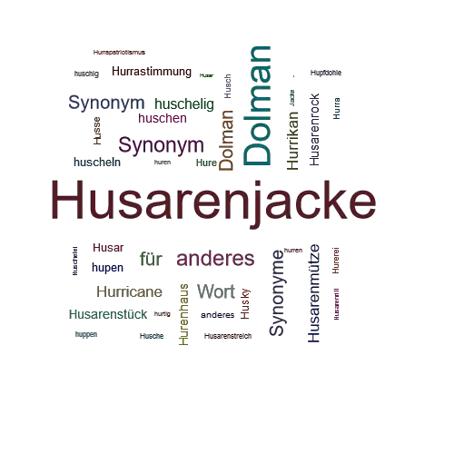 Ein anderes Wort für Husarenjacke - Synonym Husarenjacke