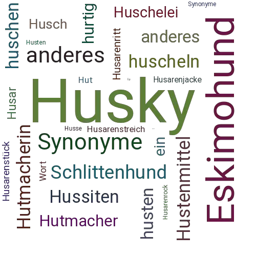 Ein anderes Wort für Husky - Synonym Husky