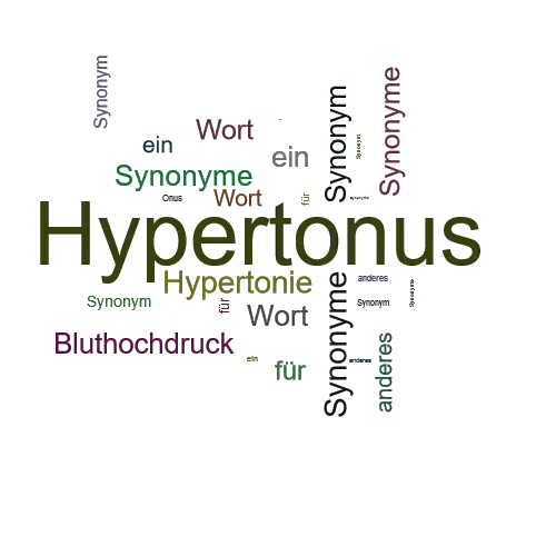 Ein anderes Wort für Hypertonus - Synonym Hypertonus