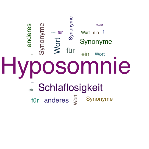 Ein anderes Wort für Hyposomnie - Synonym Hyposomnie