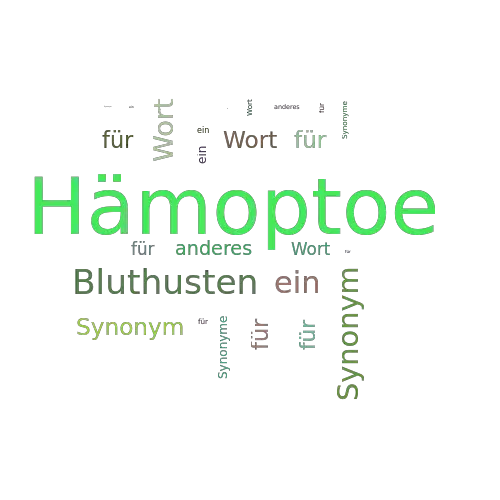 Ein anderes Wort für Hämoptoe - Synonym Hämoptoe