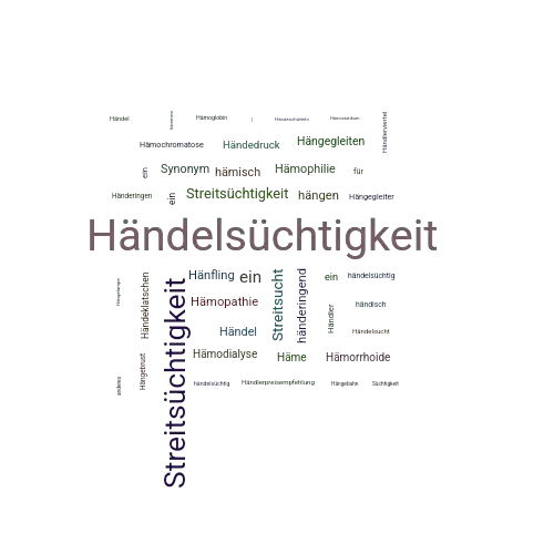 Ein anderes Wort für Händelsüchtigkeit - Synonym Händelsüchtigkeit