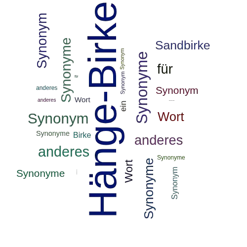 Ein anderes Wort für Hänge-Birke - Synonym Hänge-Birke