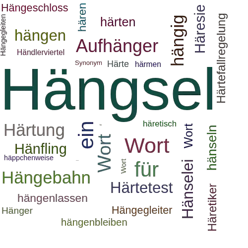 Ein anderes Wort für Hängsel - Synonym Hängsel
