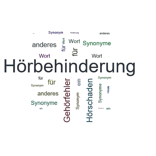 Ein anderes Wort für Hörbehinderung - Synonym Hörbehinderung