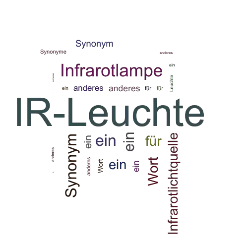 Ein anderes Wort für IR-Leuchte - Synonym IR-Leuchte