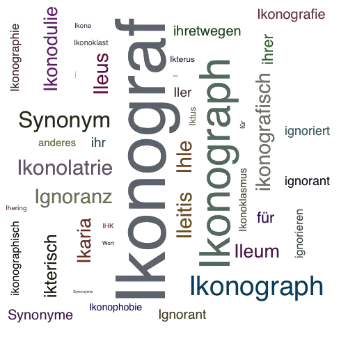 Ein anderes Wort für Ikonograf - Synonym Ikonograf