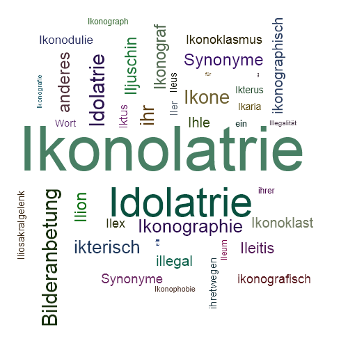 Ein anderes Wort für Ikonolatrie - Synonym Ikonolatrie