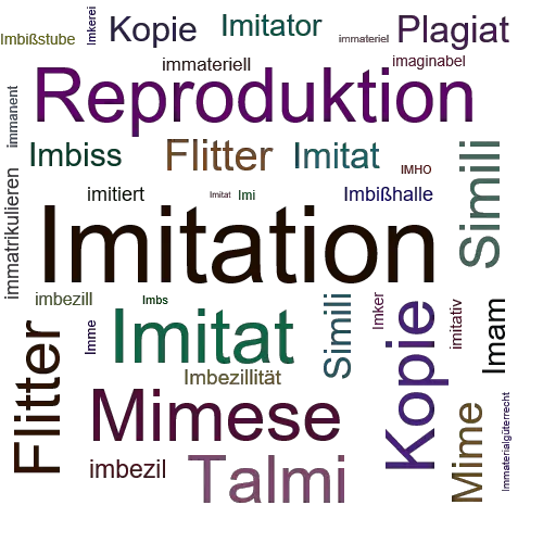 Ein anderes Wort für Imitation - Synonym Imitation