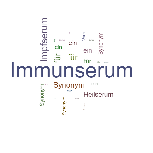 Ein anderes Wort für Immunserum - Synonym Immunserum