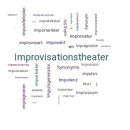 Ein anderes Wort für Improtheater - Synonym Improtheater