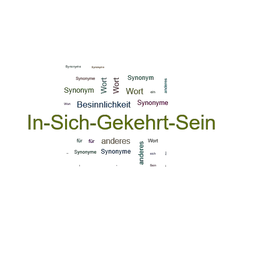Ein anderes Wort für In-Sich-Gekehrt-Sein - Synonym In-Sich-Gekehrt-Sein