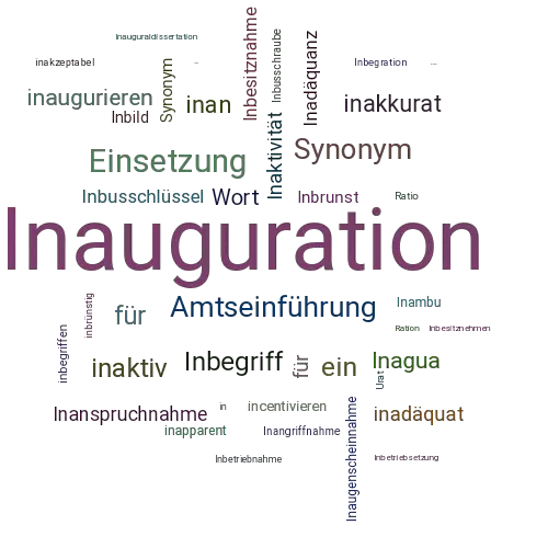 Ein anderes Wort für Inauguration - Synonym Inauguration