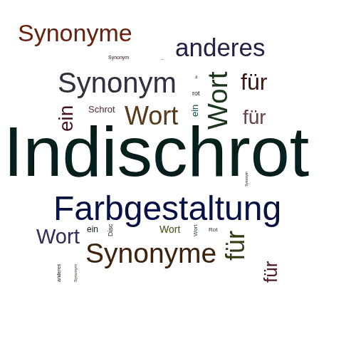 Ein anderes Wort für Indischrot - Synonym Indischrot