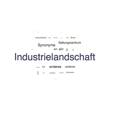 Ein anderes Wort für Industrielandschaft - Synonym Industrielandschaft