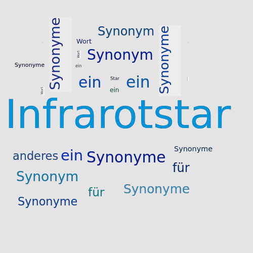 Ein anderes Wort für Infrarotstar - Synonym Infrarotstar