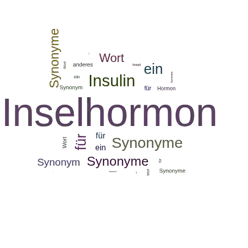 Ein anderes Wort für Inselhormon - Synonym Inselhormon
