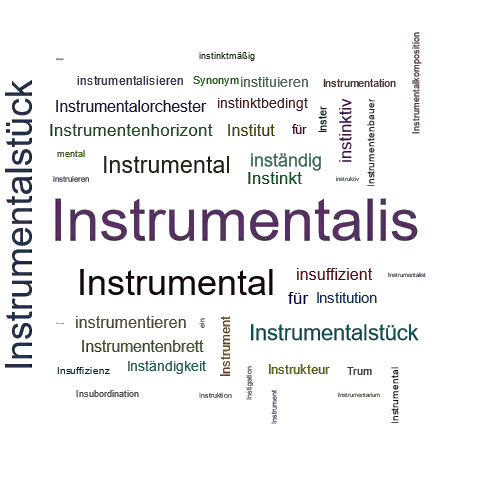 Ein anderes Wort für Instrumentalis - Synonym Instrumentalis
