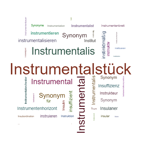 Ein anderes Wort für Instrumentalstück - Synonym Instrumentalstück