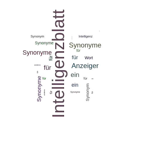 Ein anderes Wort für Intelligenzblatt - Synonym Intelligenzblatt