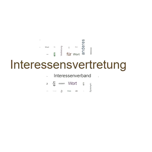 Ein anderes Wort für Interessensvertretung - Synonym Interessensvertretung