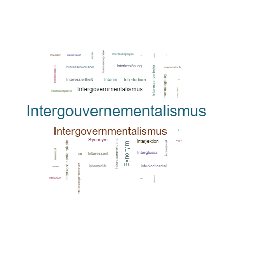 Ein anderes Wort für Intergouvernementalismus - Synonym Intergouvernementalismus