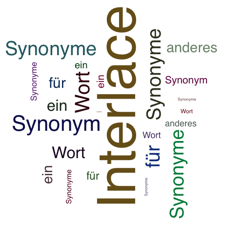 Ein anderes Wort für Interlace - Synonym Interlace