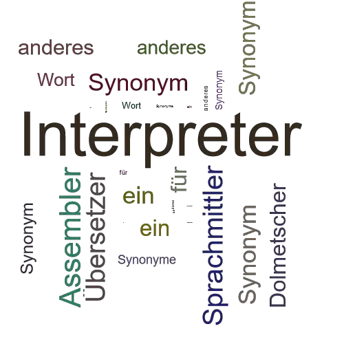 Ein anderes Wort für Interpreter - Synonym Interpreter