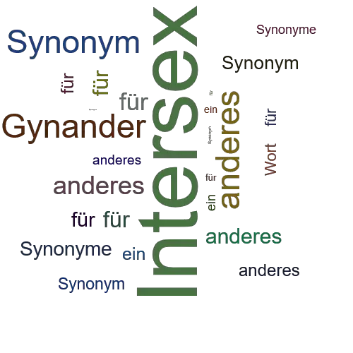 Ein anderes Wort für Intersex - Synonym Intersex