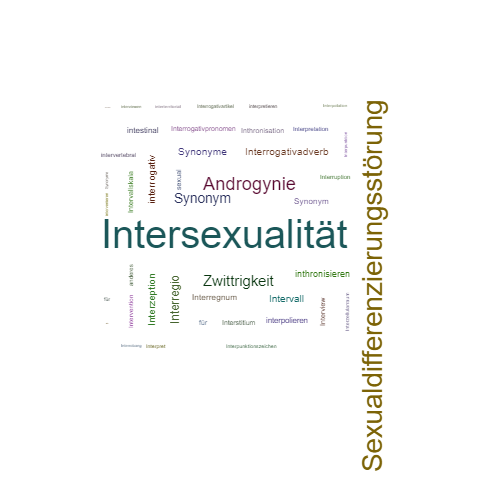 Ein anderes Wort für Intersexualität - Synonym Intersexualität