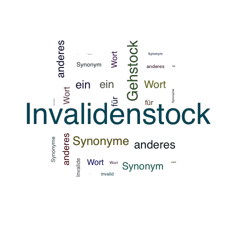 Ein anderes Wort für Invalidenstock - Synonym Invalidenstock