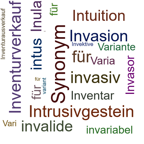 Ein anderes Wort für Invariante - Synonym Invariante