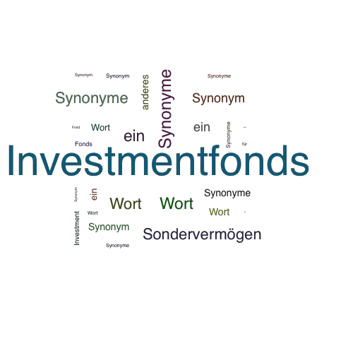 Ein anderes Wort für Investmentfonds - Synonym Investmentfonds