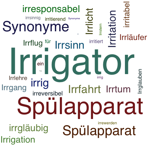 Ein anderes Wort für Irrigator - Synonym Irrigator