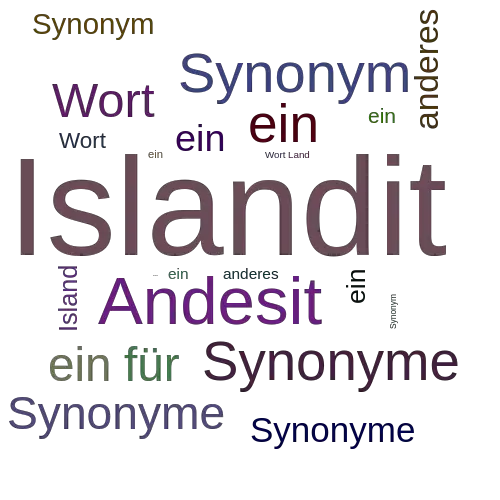 Ein anderes Wort für Islandit - Synonym Islandit